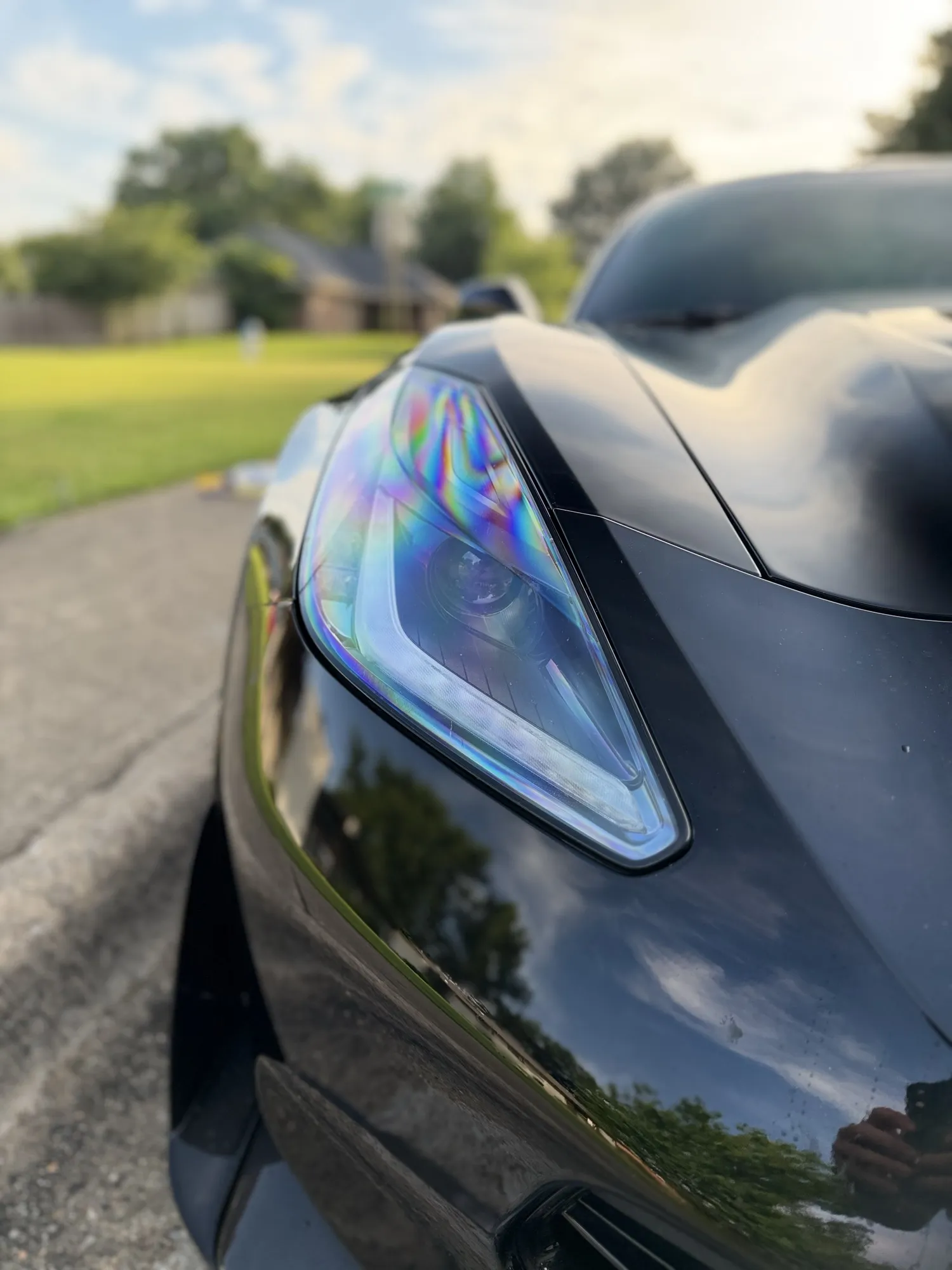 Restored crystal-clear headlight