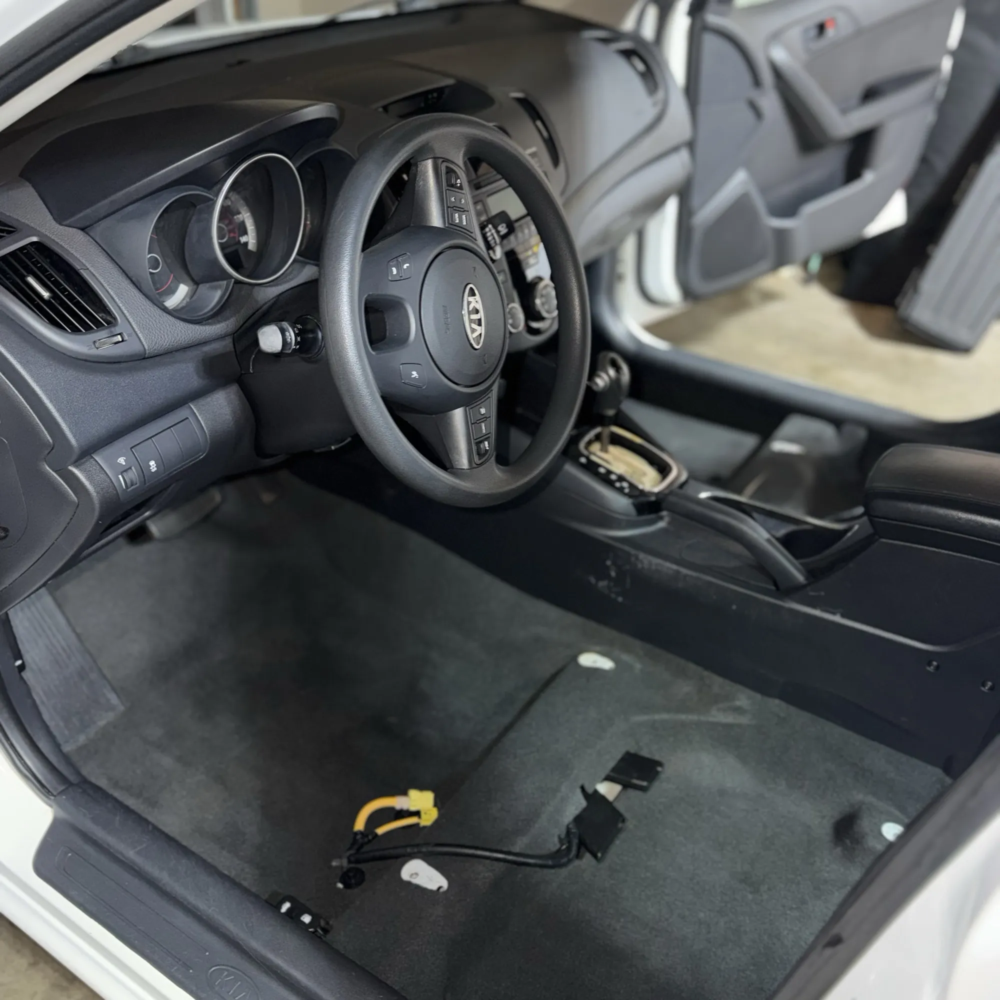 Spotless car interior after detailing